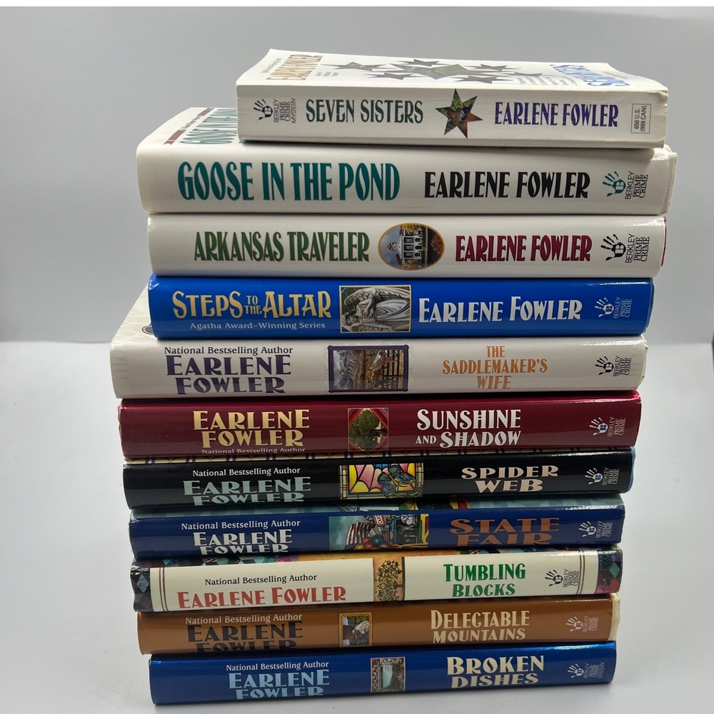 Lot‎ Earlene Fowler 11 Books Hard & 1 Paperback Seven Sisters Spider Web & More